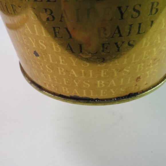 Bailey's Irish Milk Can Chun metal tin Farmhouse metallic gold black top - Picture 10 of 11